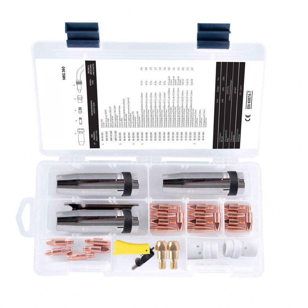 Pièces de rechange pour torche MB-25 - Kit de 30 pièces