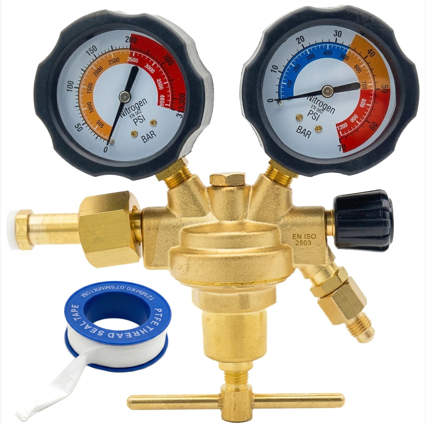 Détendeur AZOTE W24.32 x 1/4"" pression de sortie 0 à 50 Bars