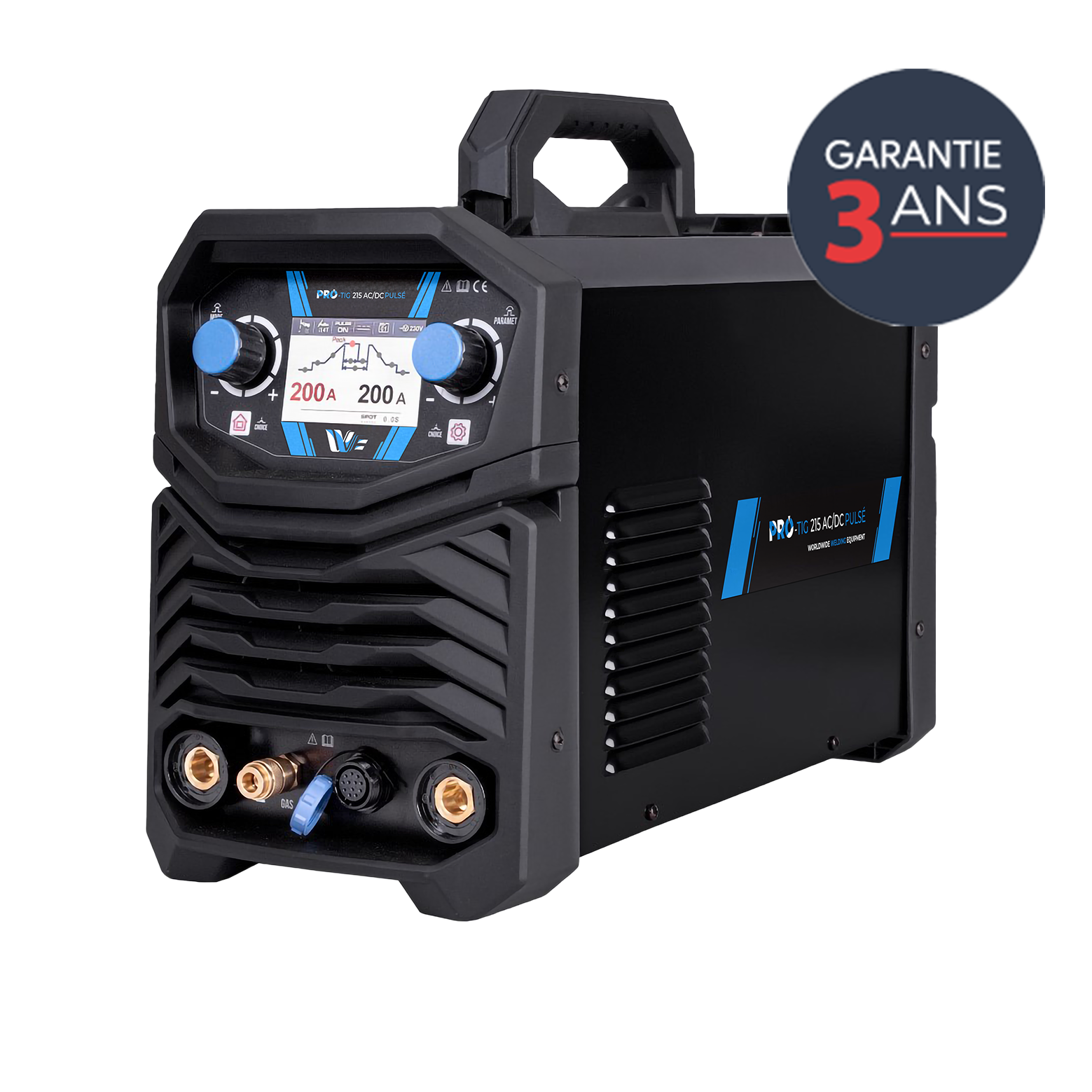 PROTIG 215 AC/DC PULSÉ WORLDWIDE WELDING EQUIPMENT - Générateur de Soudage AC/DC TIG et MMA