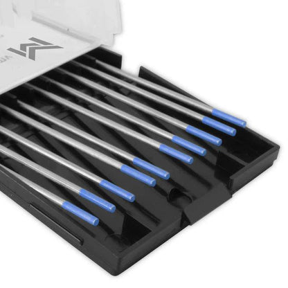 Lot de 10 électrodes en tungstène bleu 2% de teneur en lanthane - Le Comptoir du Soudeur