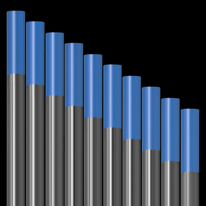 Lot de 10 électrodes en tungstène bleu 2% de teneur en lanthane - Le Comptoir du Soudeur