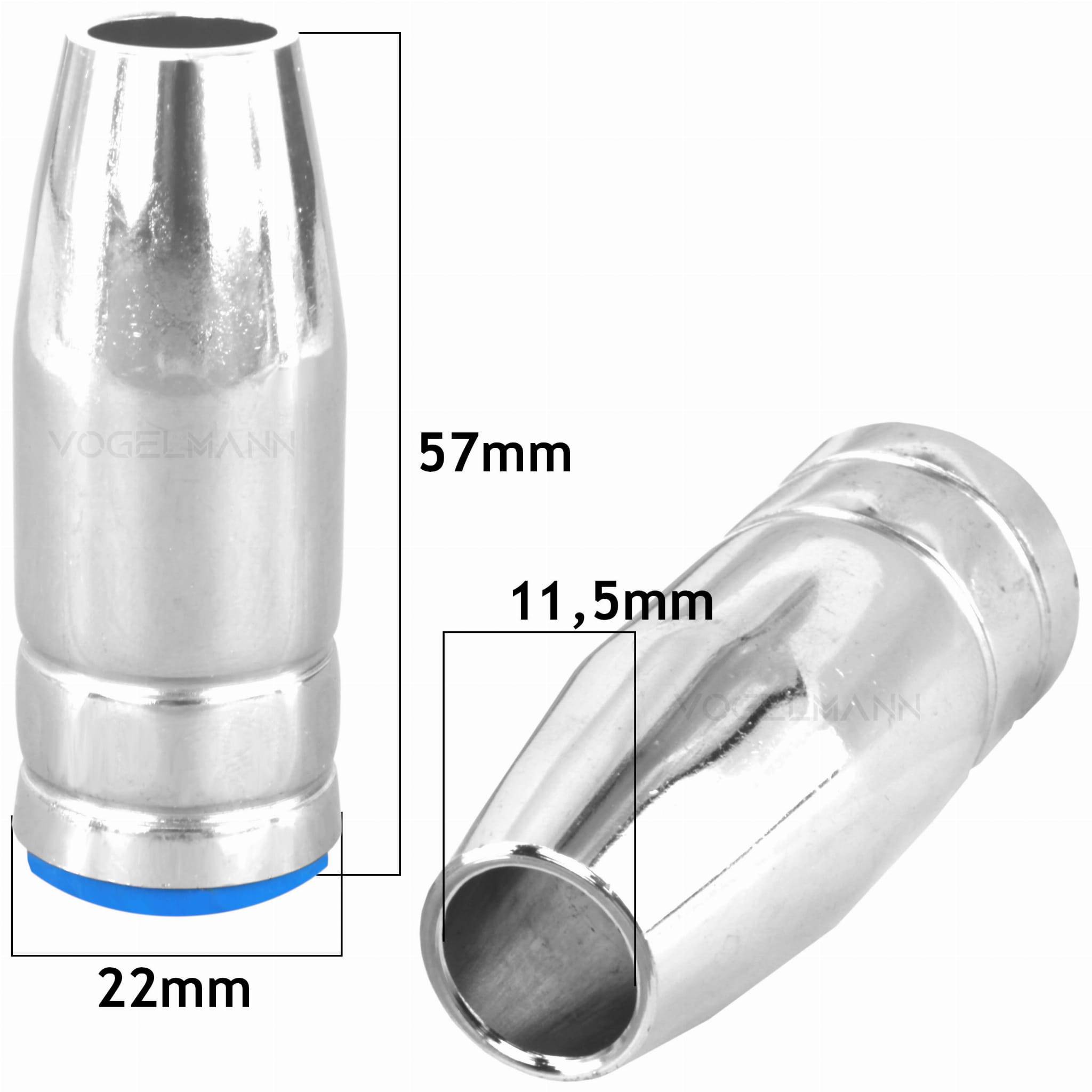 Buse à gaz MB-25 ⌀11,5mm (10 pièces) Conique Étroit Vogelmann - Le Comptoir du Soudeur