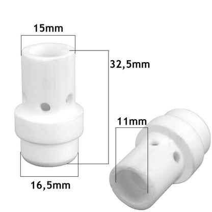 Diffuseur de gaz en céramique blanc MB-36 (10 pièces) Vogelmann - Le Comptoir du Soudeur