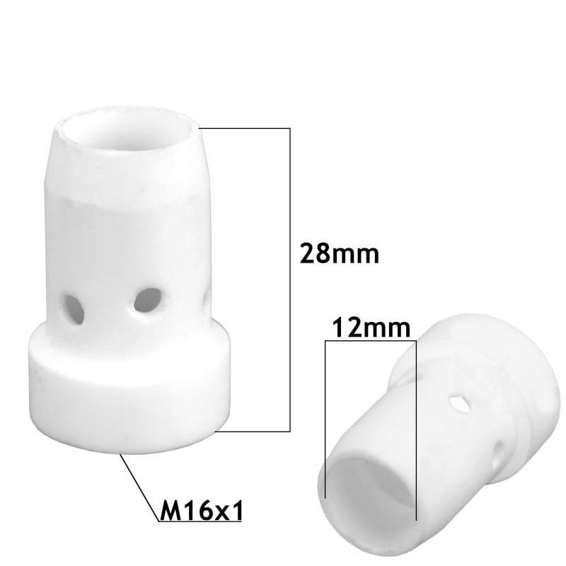 Diffuseur de gaz en céramique blanc MB-501 (10 pièces) Vogelmann - Le Comptoir du Soudeur