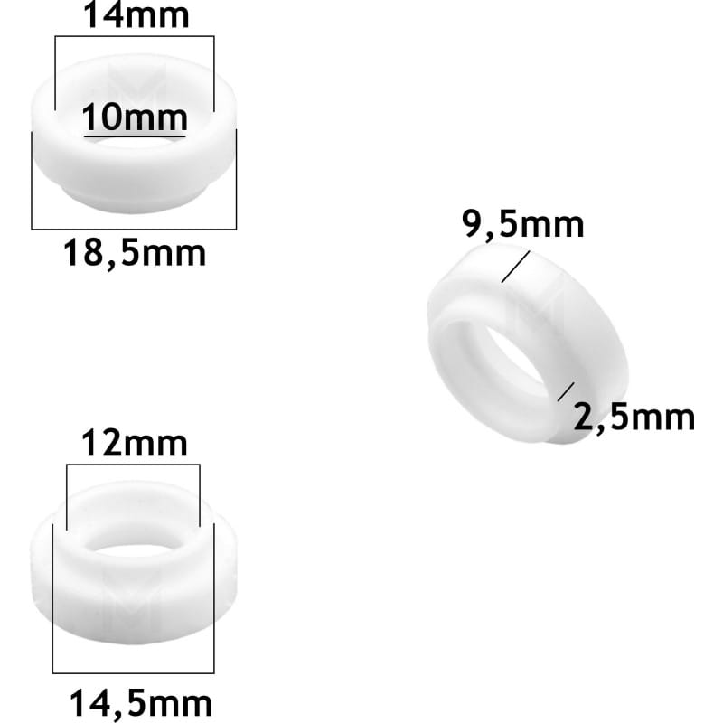 Isolateur avant (lot de 10) TIG SR-9/SR-20 Vogelmann - Le Comptoir du Soudeur