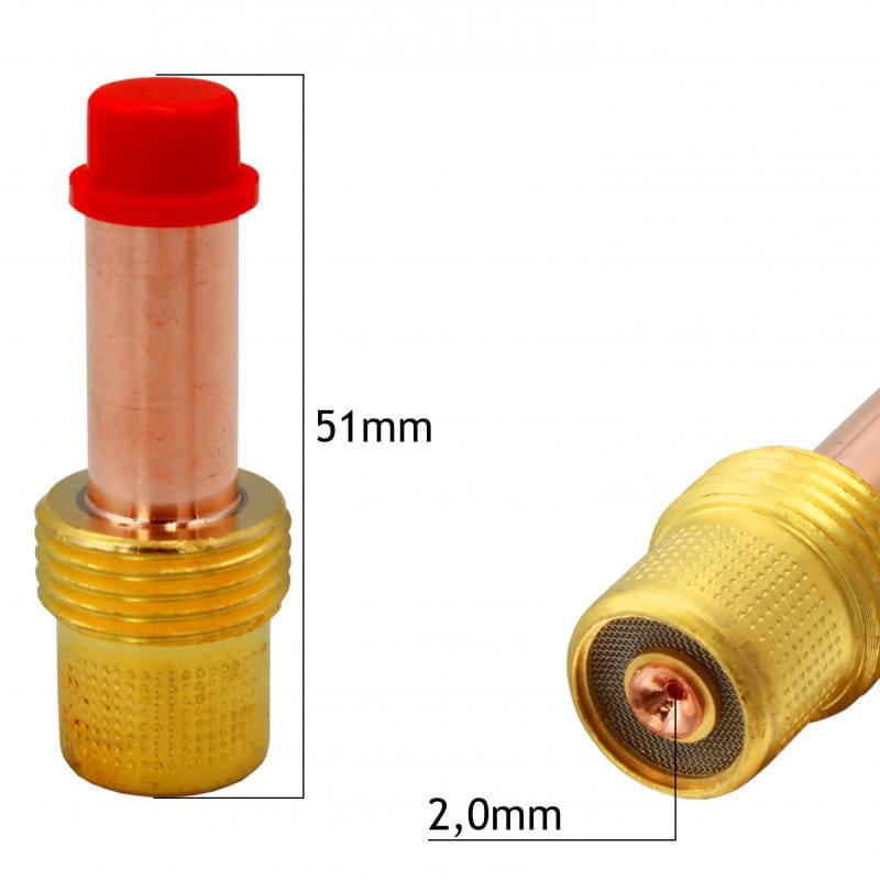 Lentilles à gaz ⌀2,0 mm (lot de 10) TIG SR-17 / SR-18 / SR-26 Vogelmann - Le Comptoir du Soudeur