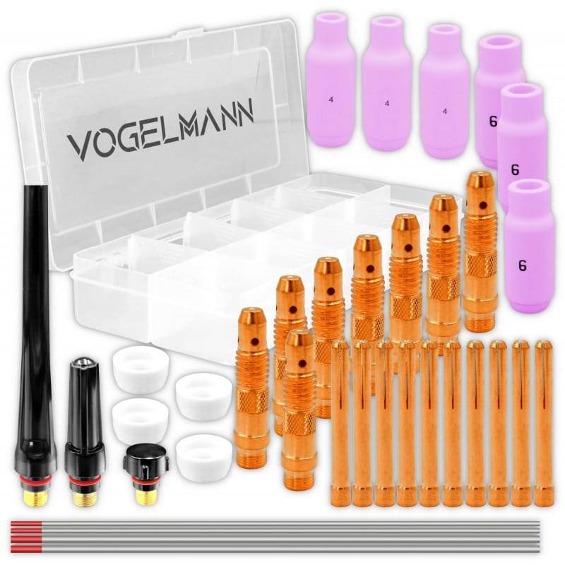 Pièces de rechange TIG 36 pcs SR-17/18/26 Vogelmann - Le Comptoir du Soudeur