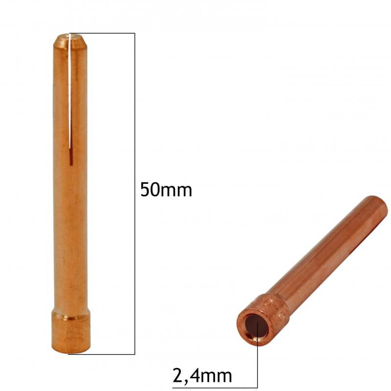 Pinces ⌀2,4 mm (lot de 10) TIG SR-17 / SR-18 / SR-26 Vogelmann - Le Comptoir du Soudeur