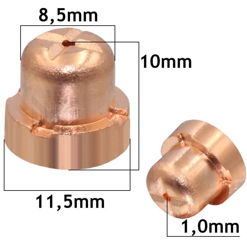 PT-31 Buse 1.0mm courte (lot de 20) Vogelmann - Le Comptoir du Soudeur