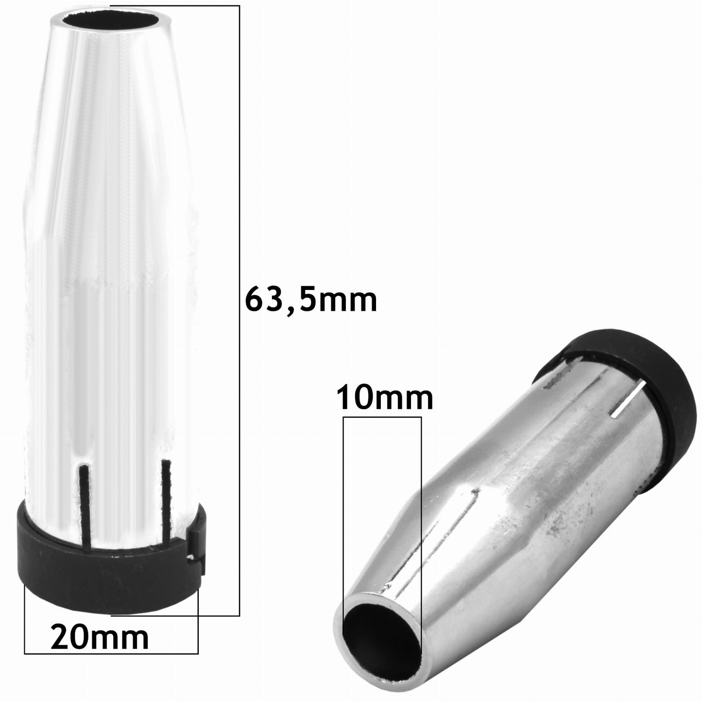 Vogelmann Buse de gaz conique MB-24 ⌀10mm - étroite (paquet de 10) - Le Comptoir du Soudeur