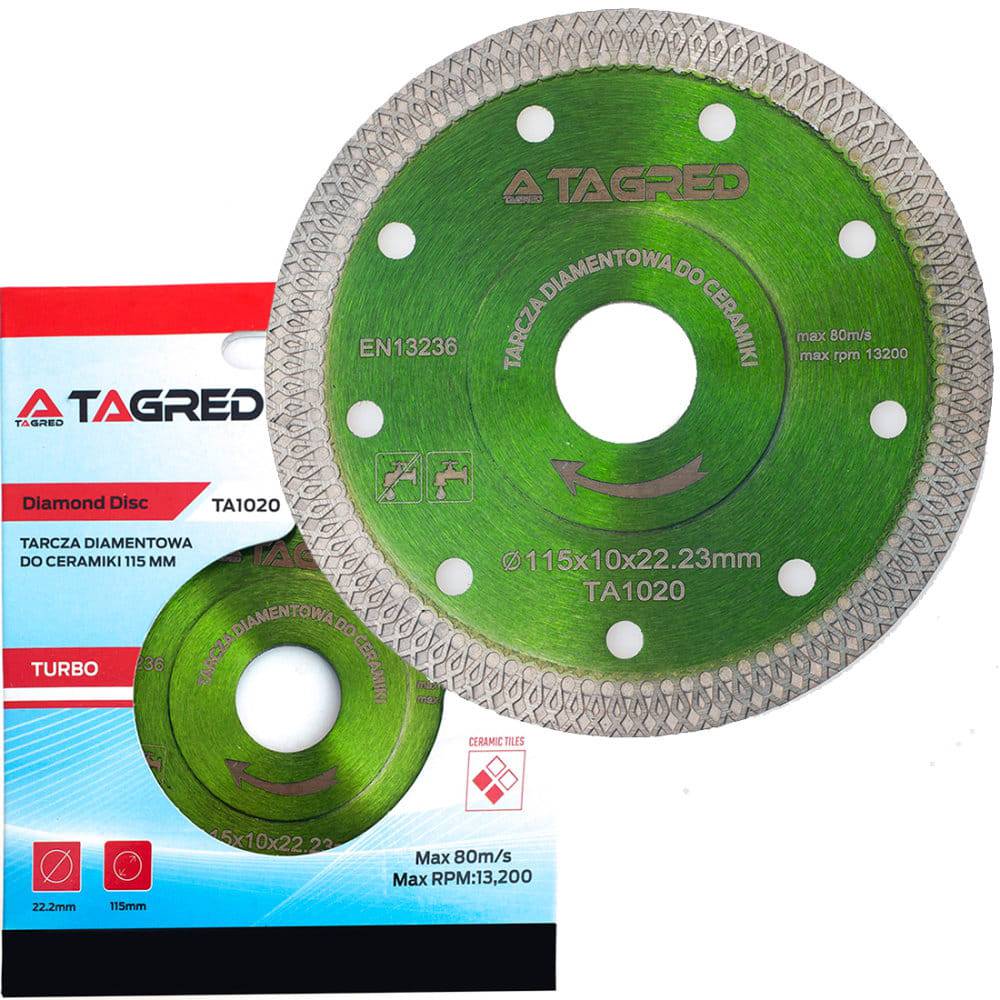 Disque à tronçonner diamant pour pierre, grès cérame, carrelage, céramique 115 mm - Le Comptoir du Soudeur