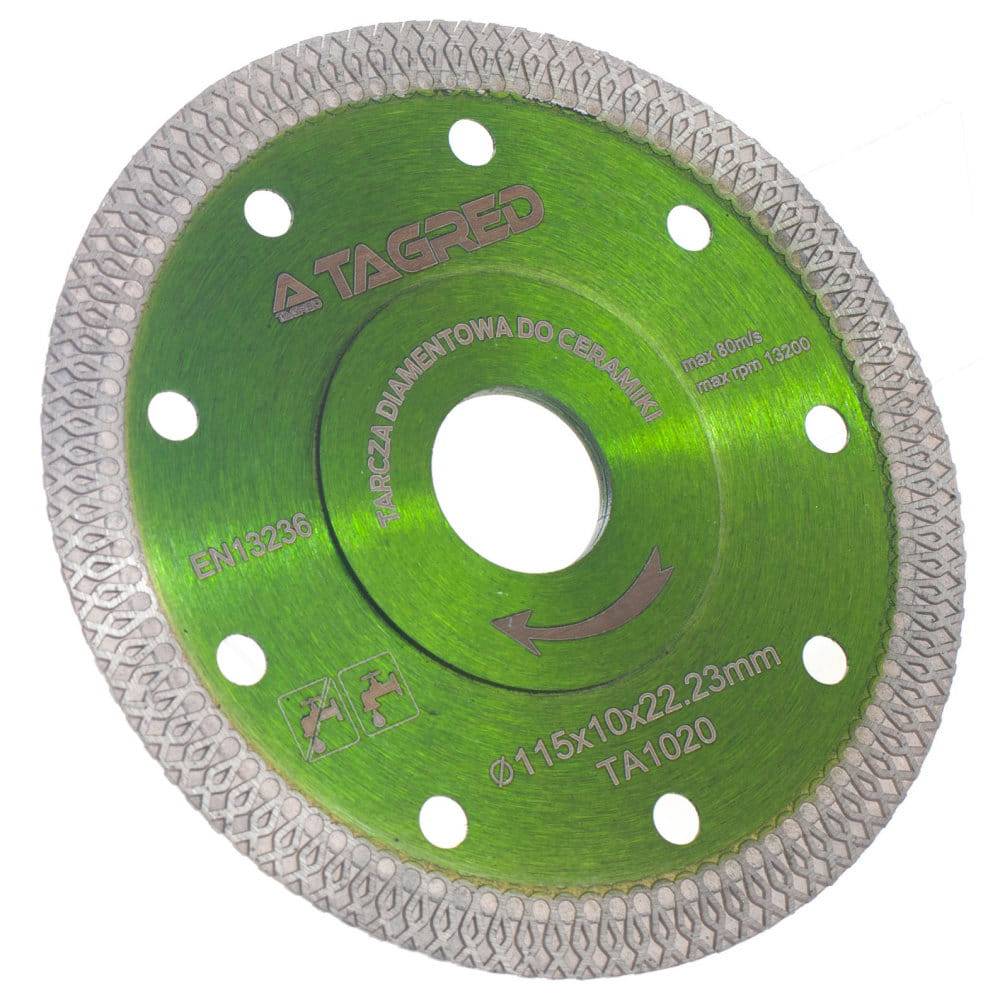 Disque à tronçonner diamant pour pierre, grès cérame, carrelage, céramique 115 mm - Le Comptoir du Soudeur