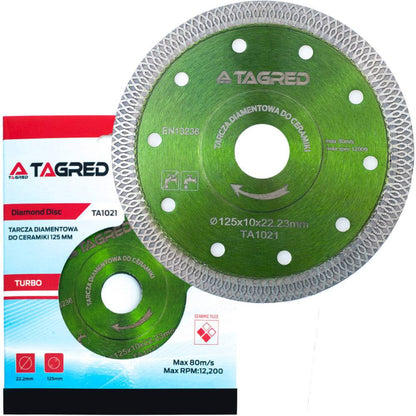 Disque à tronçonner diamant pour pierre, grès cérame, carrelage, céramique 125 mm - Le Comptoir du Soudeur