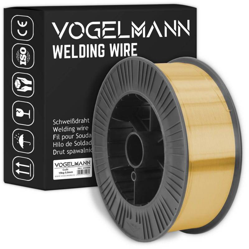 Fil à souder CuSi3 Brasage Vogelmann 1,0mm / 15kg - Le Comptoir du Soudeur