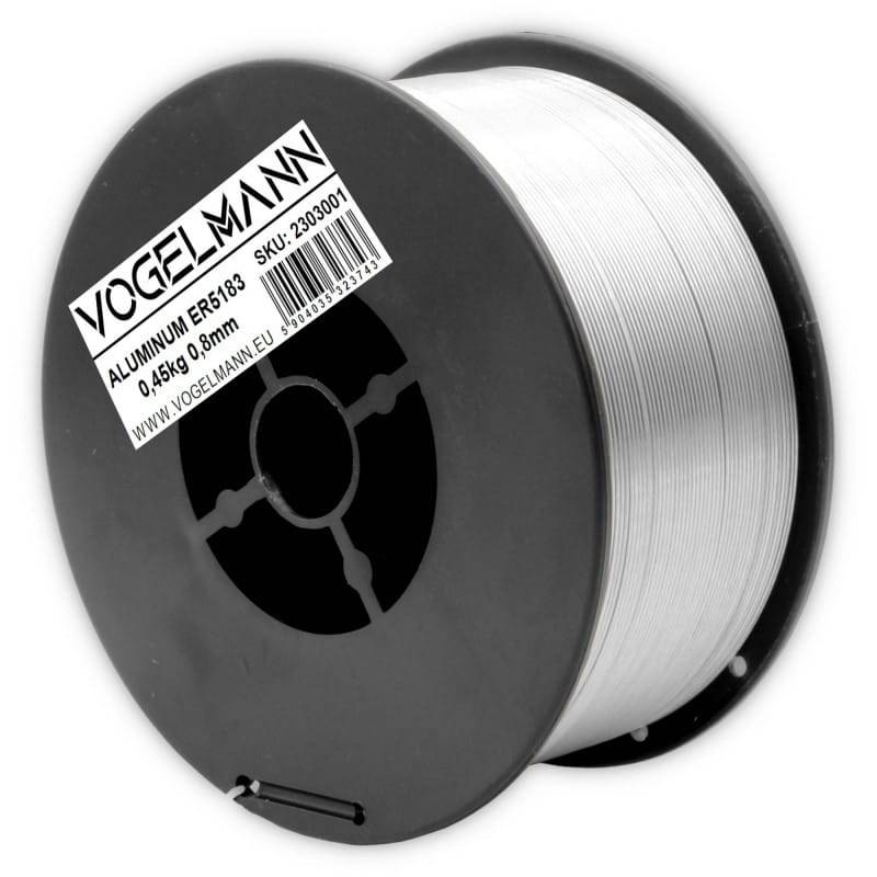 Fil à souder ER5183 Aluminium Vogelmann 0,8mm / 0,45kg - Le Comptoir du Soudeur