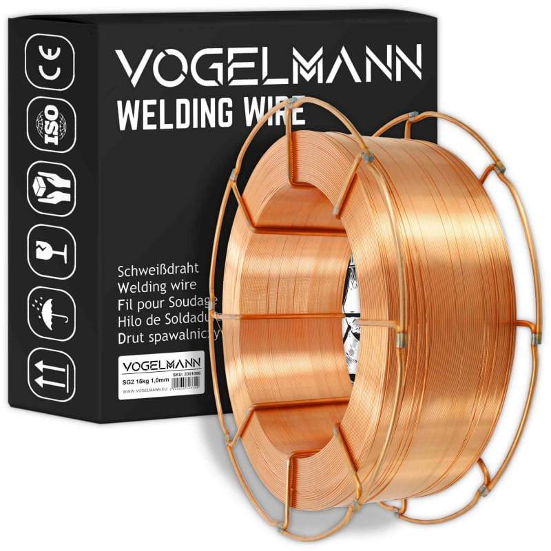 Fil pour Soudage SG2 Vogelmann 1,0mm / 15kg ER70S-6 - Le Comptoir du Soudeur