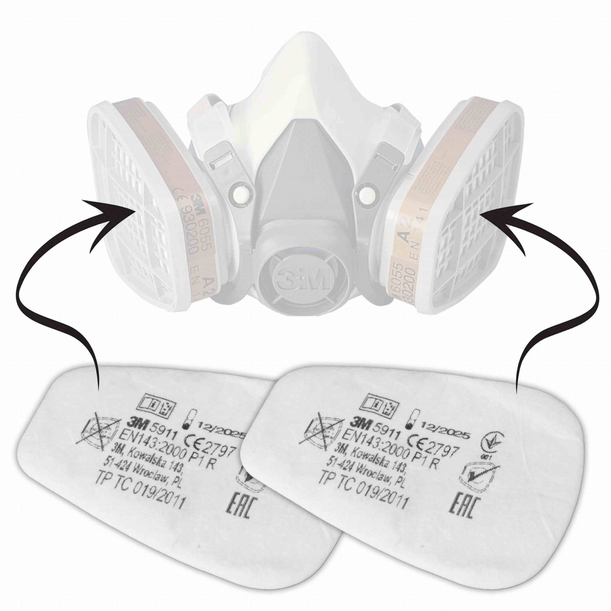 Filtre antipoussière P1R 3M™ 5911 (2 pcs) - Le Comptoir du Soudeur