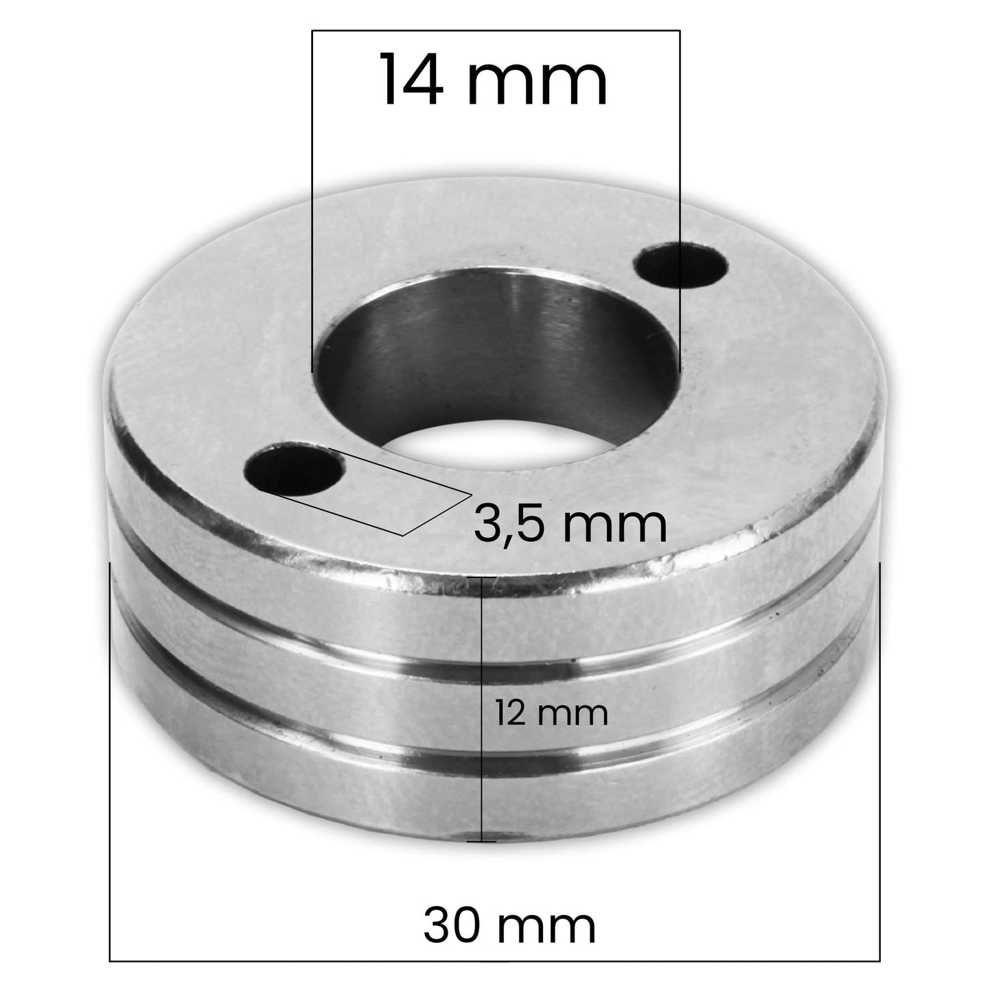 Galet de guidage 30x14x12mm 4RA 0,6/0,8 Aluminium Vogelmann - Le Comptoir du Soudeur
