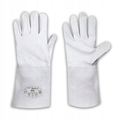 Gants de soudage RSL en cuir de chèvre souple de couleur naturelle - Le Comptoir du Soudeur