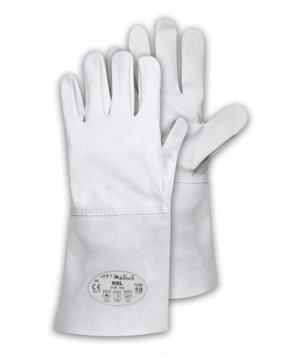 Gants de soudage RSL en cuir de chèvre souple de couleur naturelle - Le Comptoir du Soudeur