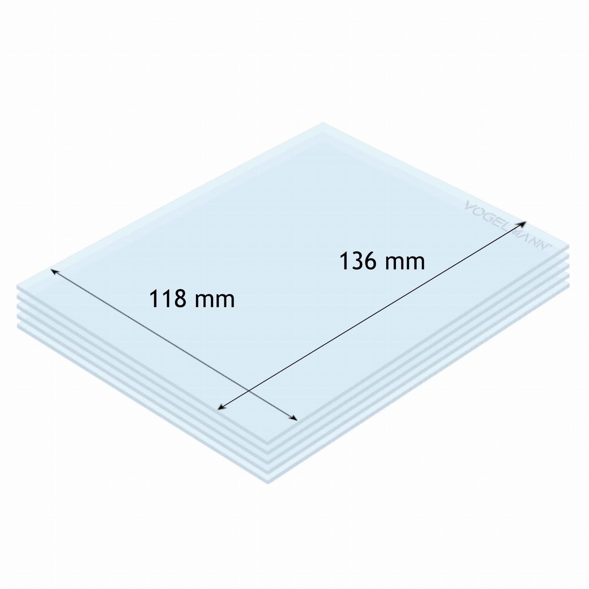 Lentille de protection 118x136mm Vogelmann (paquet de 5) - Le Comptoir du Soudeur