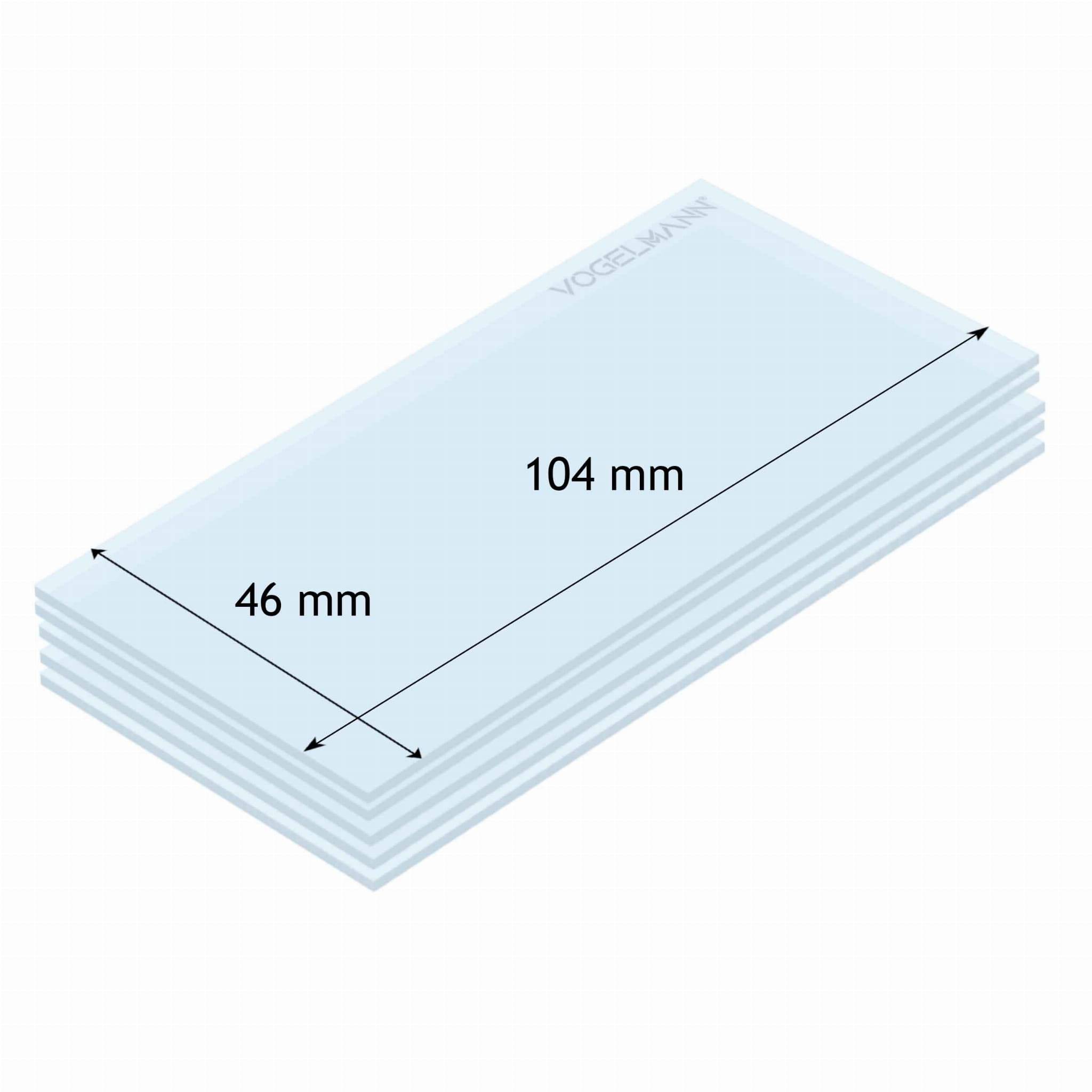 Lentille de protection 46x104mm Vogelmann (paquet de 5) - Le Comptoir du Soudeur