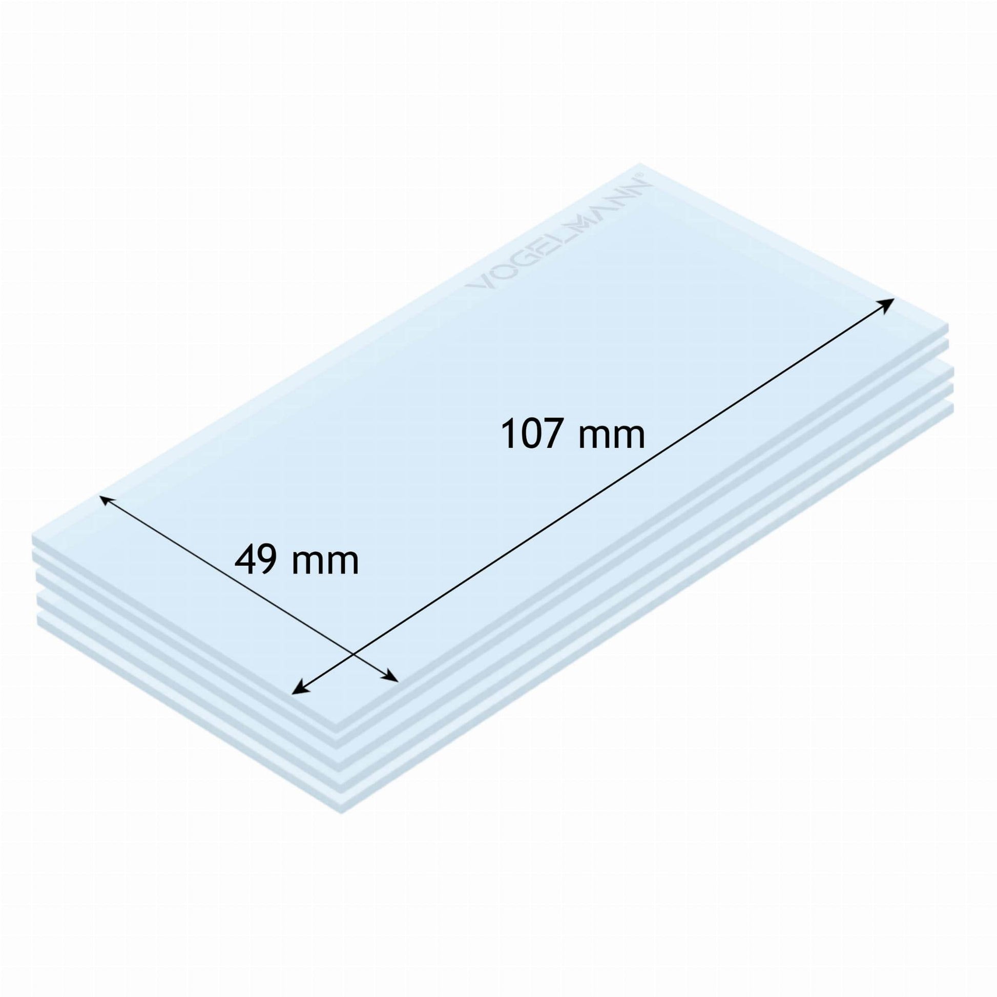 Lentille de protection 49x107mm Vogelmann (paquet de 5) - Le Comptoir du Soudeur