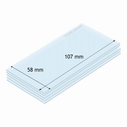 Lentille de protection 58x107mm Vogelmann (paquet de 5) - Le Comptoir du Soudeur
