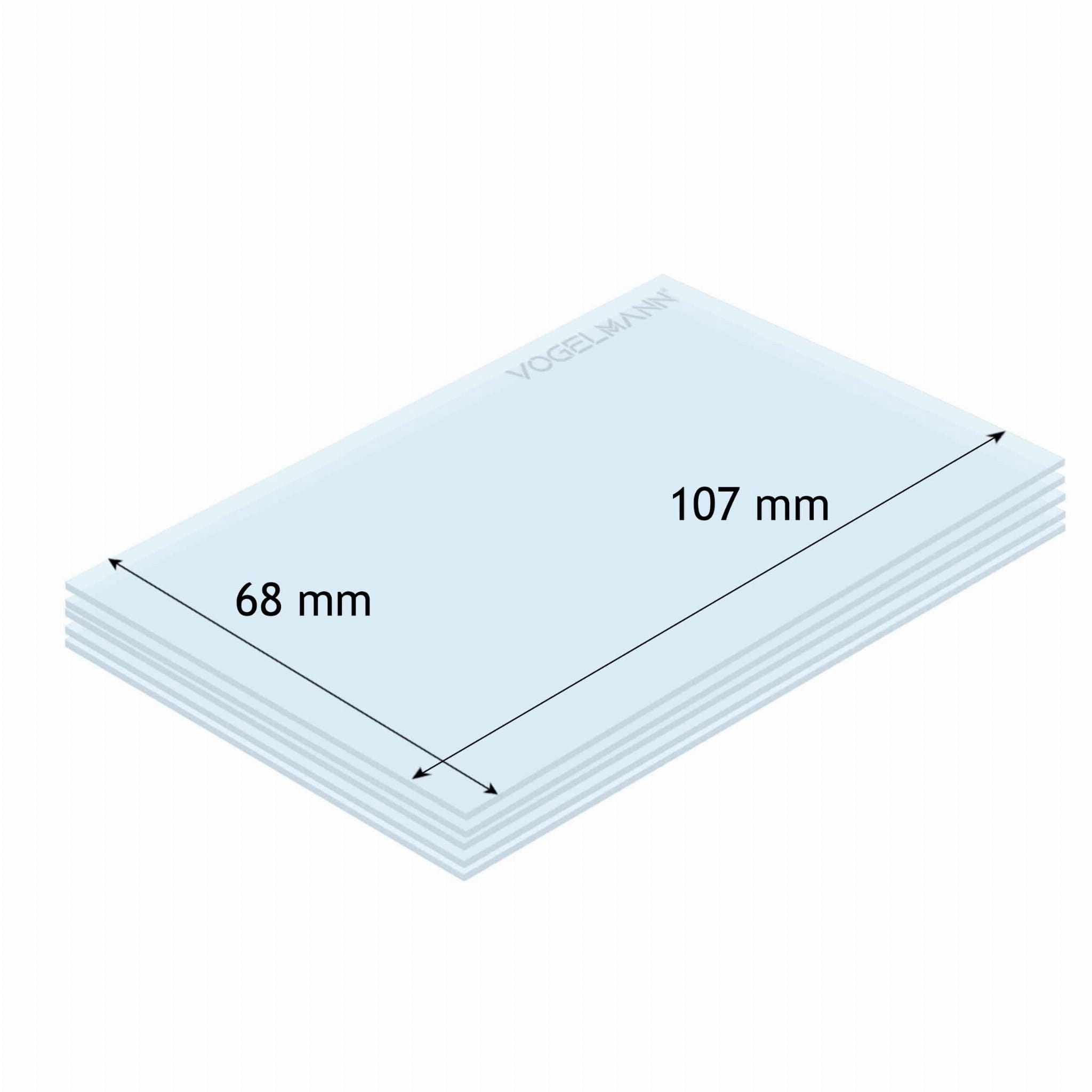 Lentille de protection 68x107mm Vogelmann (paquet de 5) - Le Comptoir du Soudeur