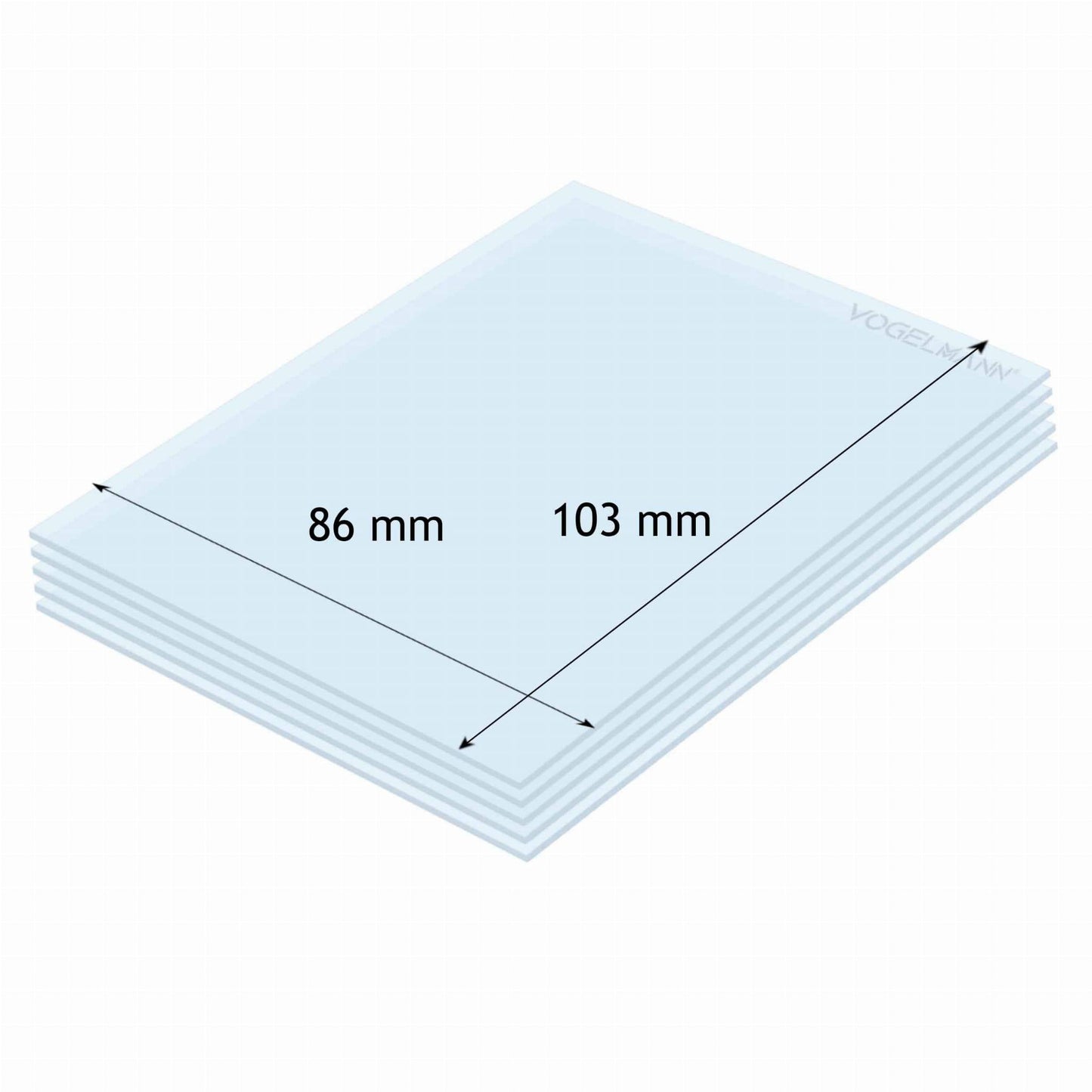 Lentille de protection 86x103mm Vogelmann (paquet de 5) - Le Comptoir du Soudeur