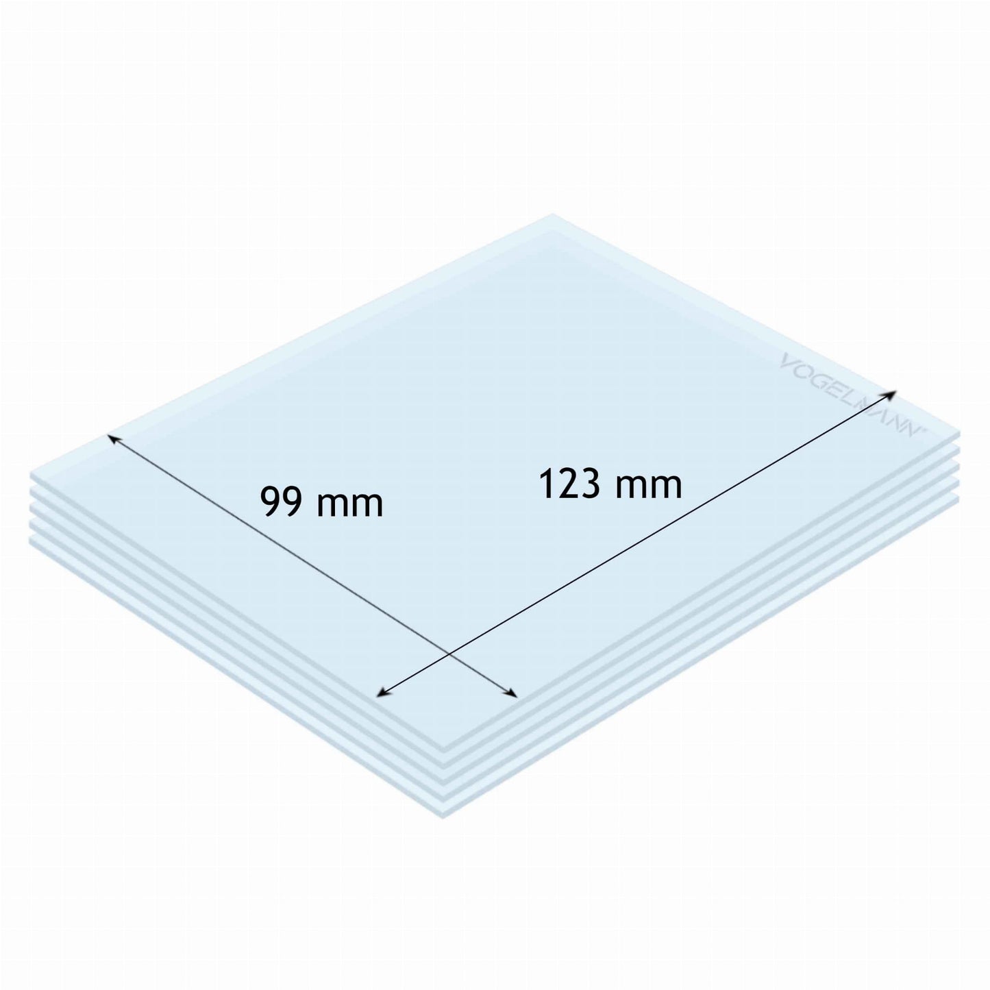 Lentille de protection 99x123mm Vogelmann (paquet de 5) - Le Comptoir du Soudeur