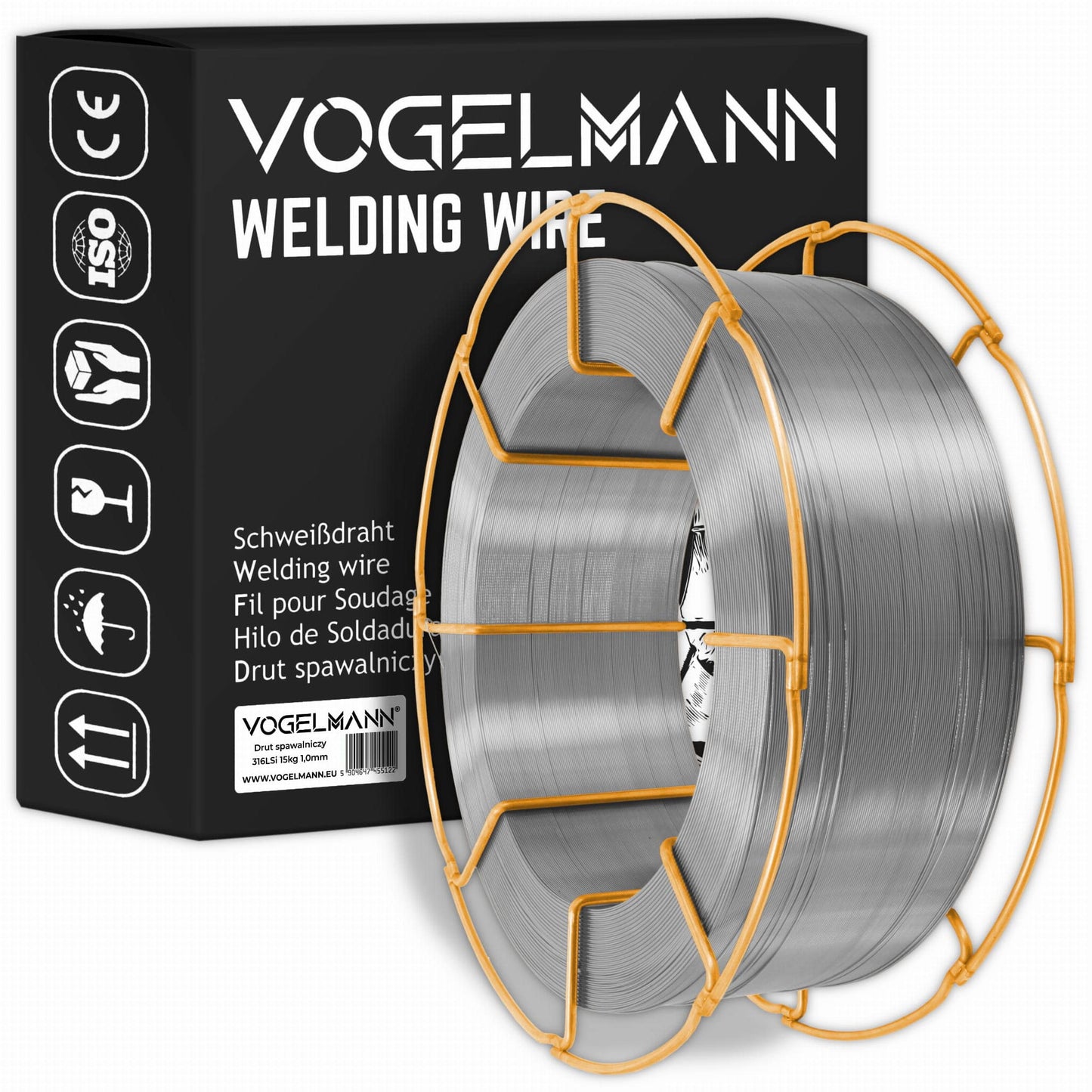 Vogelmann Fil à souder MIG 316LSi 15kg 0.8mm - Le Comptoir du Soudeur