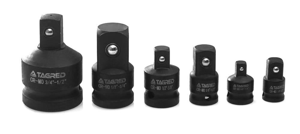 Adaptateur de réduction CR-MO 1/2" 1/4" 3/8" 3/4", jeu de 6 Tagred - Le Comptoir du Soudeur