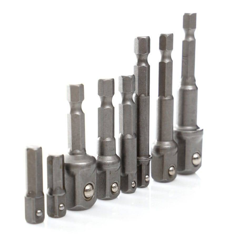 Adaptateur réducteur pour embouts de vissage, réducteurs 1/4 3/8 1/2, lot de 8 Tagred - Le Comptoir du Soudeur