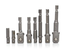 Adaptateur réducteur pour embouts de vissage, réducteurs 1/4 3/8 1/2, lot de 8 Tagred - Le Comptoir du Soudeur