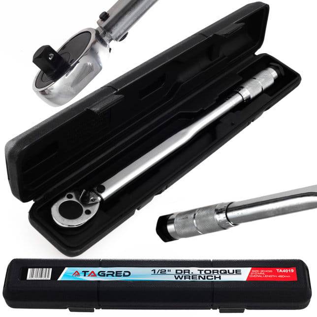 Clé dynamométrique 1/2" 480mm 42-210Nm 20kg avec blocage, pour roues - Le Comptoir du Soudeur