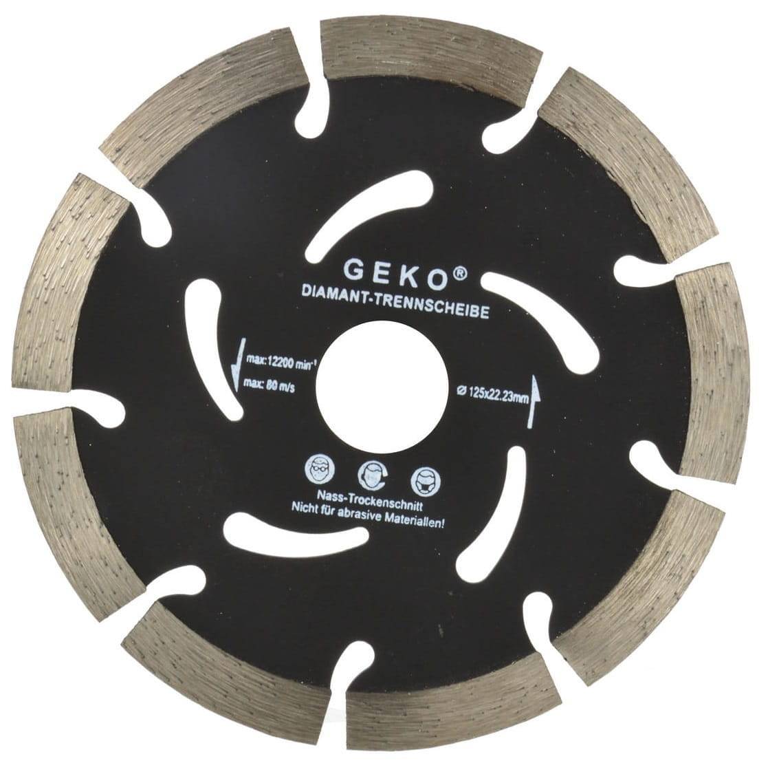 GEKO Disque diamant 125mm x 22.2mm x 10mm - Le Comptoir du Soudeur