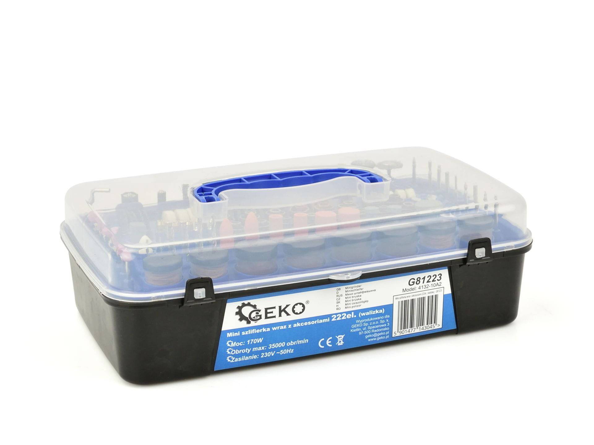 Geko Meuleuse fine avec accessoires 222 pièces - Le Comptoir du Soudeur