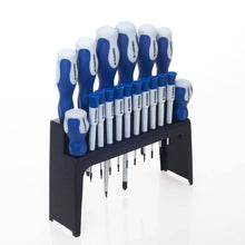 Jeu de tournevis 18el PH, PZ, TORX, plat, cruciforme sur support, Cr-V - Le Comptoir du Soudeur