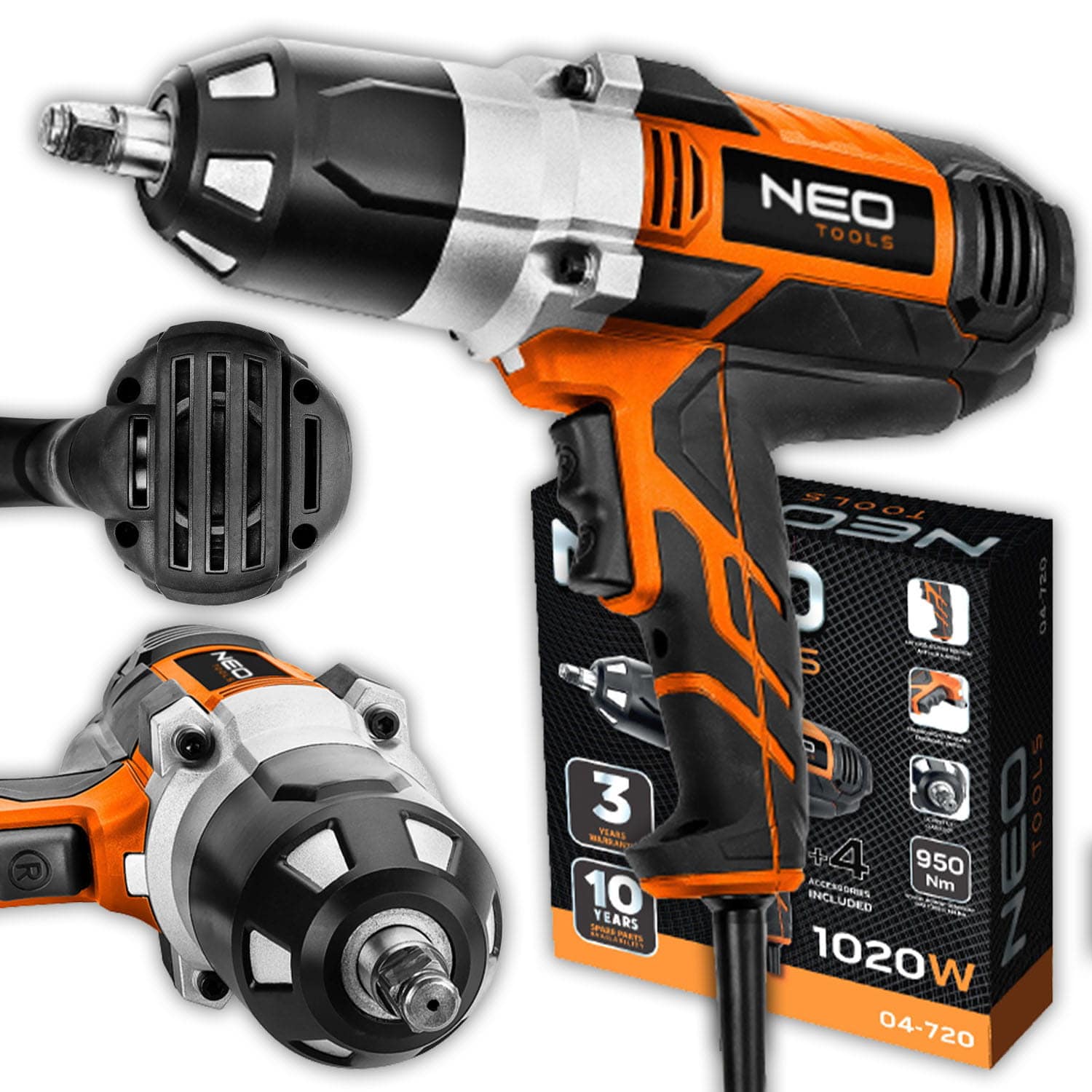 Neo Tools Clé à chocs électrique 1020 W 950 Nm - Le Comptoir du Soudeur