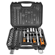 NEO TOOLS Clés à douille 1/2", 1/4", Jeu de 73, CRV - Le Comptoir du Soudeur