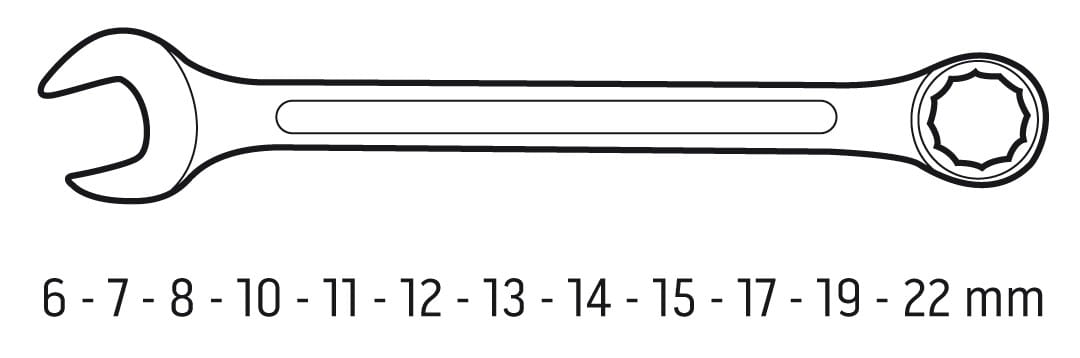 Neo Tools Clés mixtes 6-22mm (jeu de 12) - Le Comptoir du Soudeur