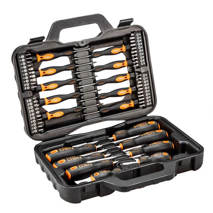 NEO TOOLS Jeu de tournevis et embouts de tournevis (jeu de 58 pcs.) - Le Comptoir du Soudeur