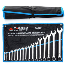 Tagred Clé mixte 17 pièces 6-32 mm, CrV - Le Comptoir du Soudeur