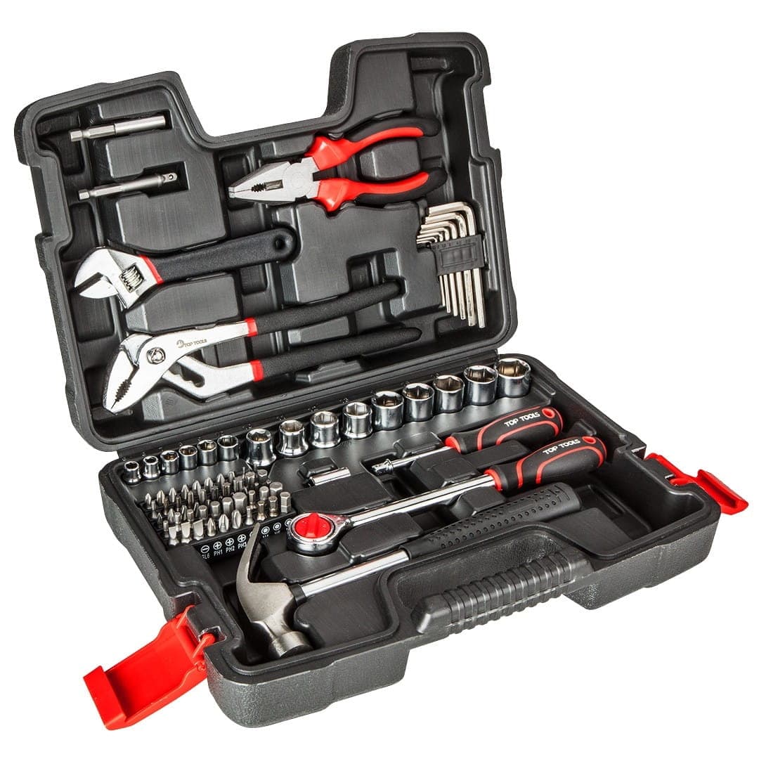 TOP TOOLS Jeu d'outils 1/4" 3/8" 100 pièces - Le Comptoir du Soudeur