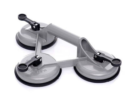 Ventouse triple verre en aluminium, support pour verre, carreaux et carreaux de céramique - Le Comptoir du Soudeur