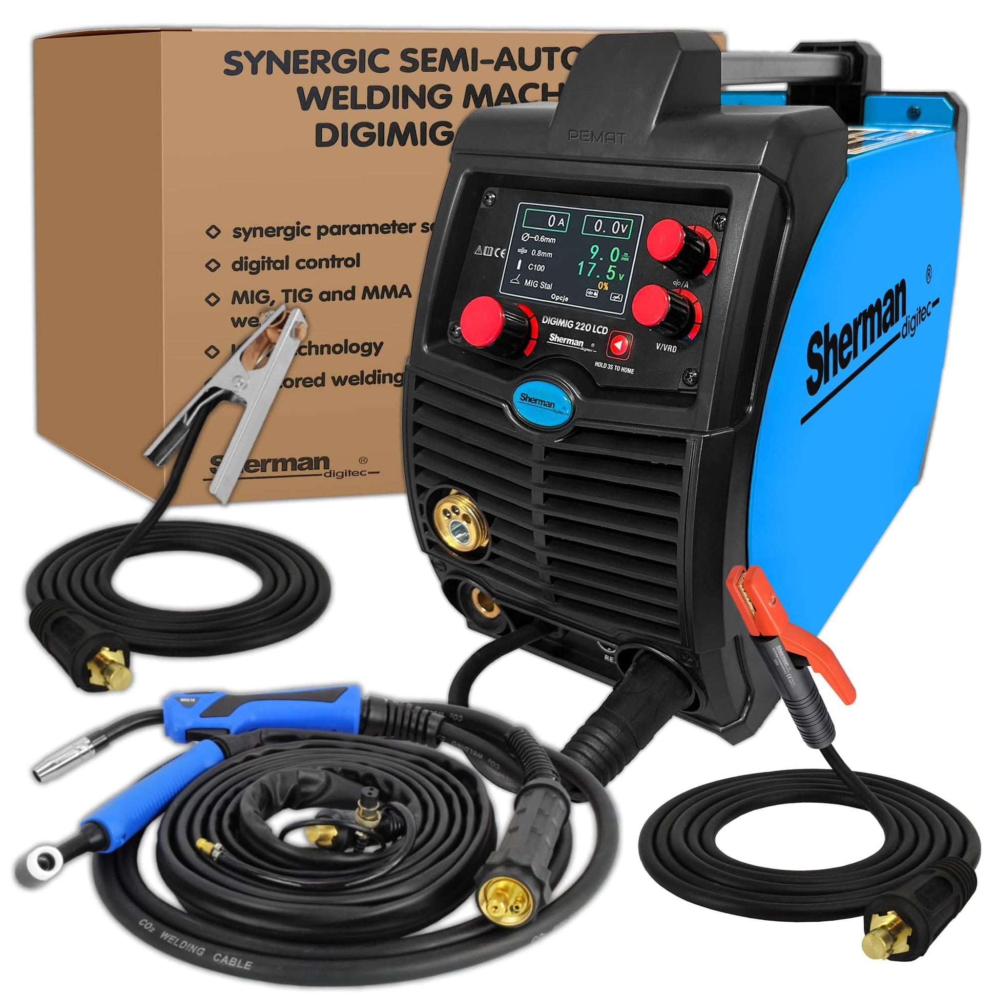 Sherman DIGIMIG 220 LCD - Le Comptoir du Soudeur