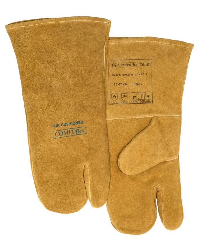 Weldas COMFOflex® Gants de soudage L ONE FINGER BUCKTAN WIDE BODY - Le Comptoir du Soudeur
