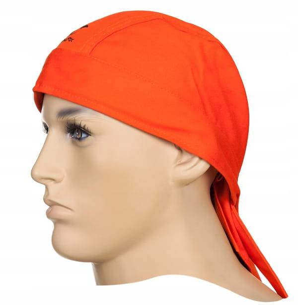 Weldas Fire Fox™ Doo-Rag Foulard soudeur orange - Le Comptoir du Soudeur