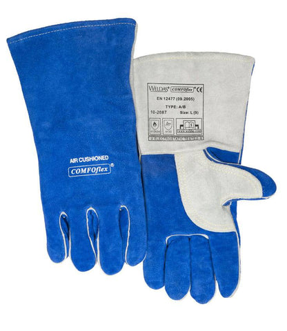 Weldas COMFOflex® Gants de soudage bleu - Le Comptoir du Soudeur